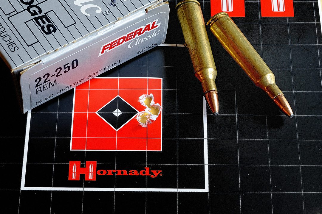If looking for accuracy, it is hard to fault this gun. With Federal factory ammunition, groups were small, including this best of the morning three-shot example of only .323 inch at the customary 100 yards.